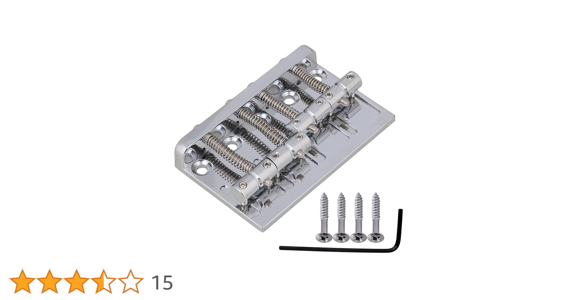 Amazon | Yibuy 4弦ベースブリッジ60mmピッチ ヘビートップ